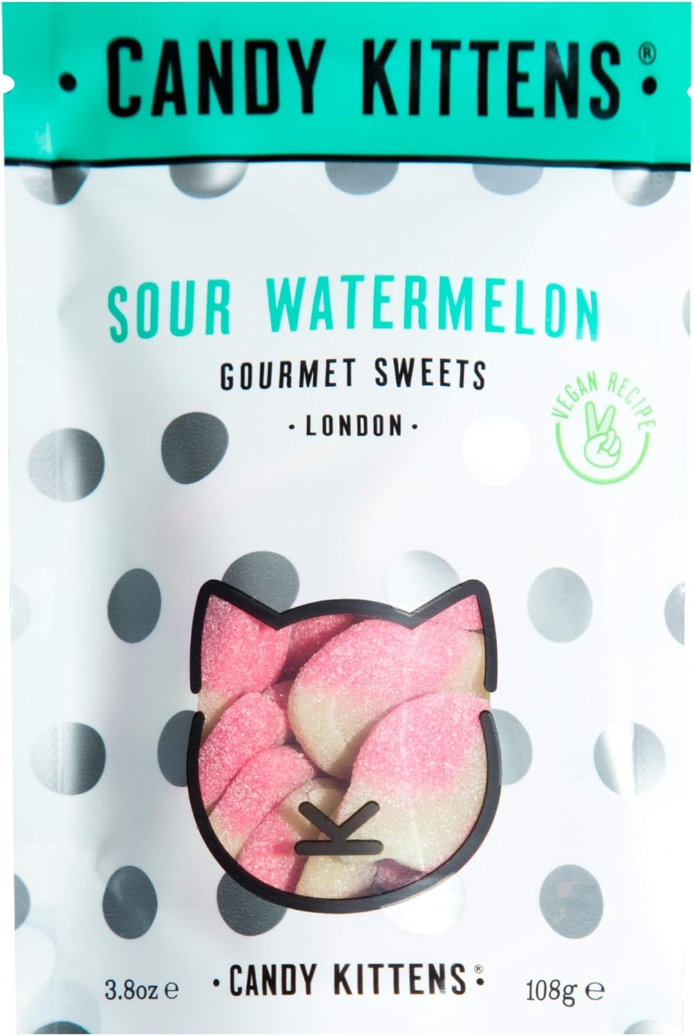 Candy Kittens Vegan Sweets GlutenFree Natural Fruit Flavour Candy Gummy Chewy Gourmet