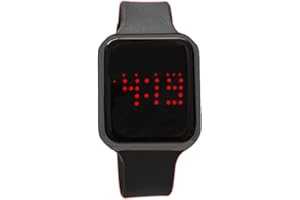 Charles Raymond Unisex Rubber Band Smart Touch Screen LED Watch 3 ATM Water Resistant - 8231 Black/Gunmetal