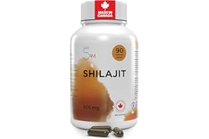 Live 5AM Pure Shilajit Supplement 500mg | 90 Vegan Capsules - 50% Fulvic Acid - Sourced from Himalayan Mountains - High Poten