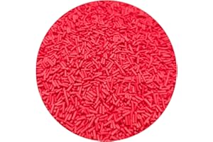 Mulutoo 100g Resin Fake Sprinkles Fake Candy Sprinkles Clay Sprinkles Polymer Sprinkles Polymer Clay Slices for Nail Art DIY Phone Case Crafts (Big Red-26)