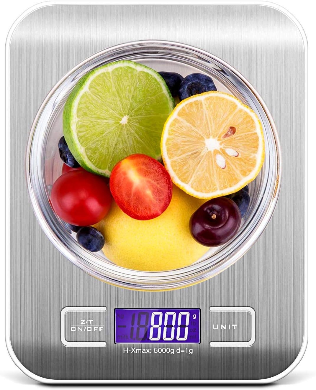 Digital Kitchen Scale Multifunction Food Scale High Accuracy Kitchen Food Digital Scale, Precise Cooking Scale & Baking Scale for Cooking Bake Jewelry Weight, LCD Display Measuring Scale