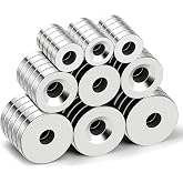 DIYMAG Magnets with Hole,0.32" &amp; 0.47" &amp; 0.59" in,45 Pack | Neodymium Heavy Duty Disc Magnet for Crafts, Tool Storage, Fridge, DIY, Office