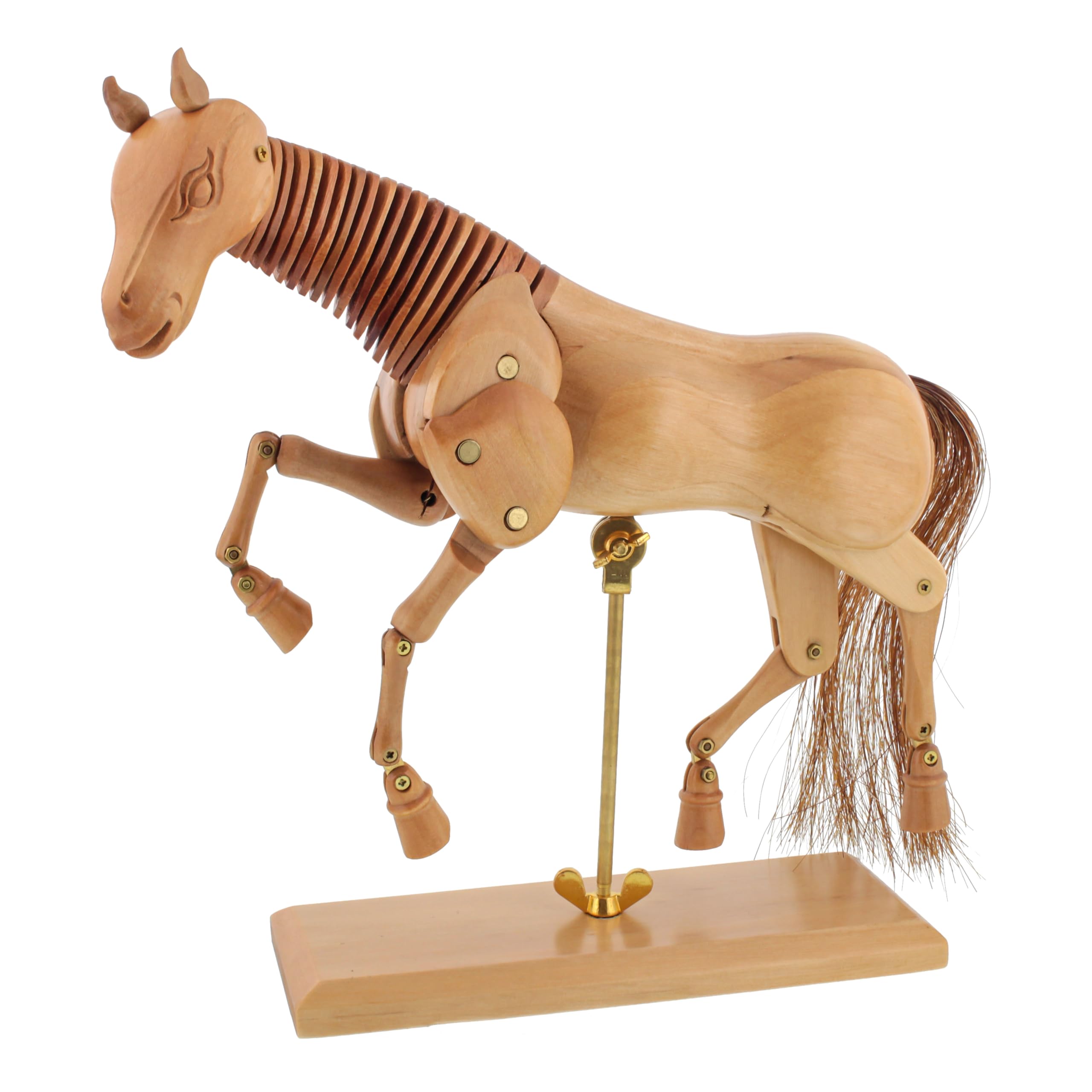 U.S. Art Supply Wooden 12" Horse Artist Drawing Manikin Articulated Mannequin
