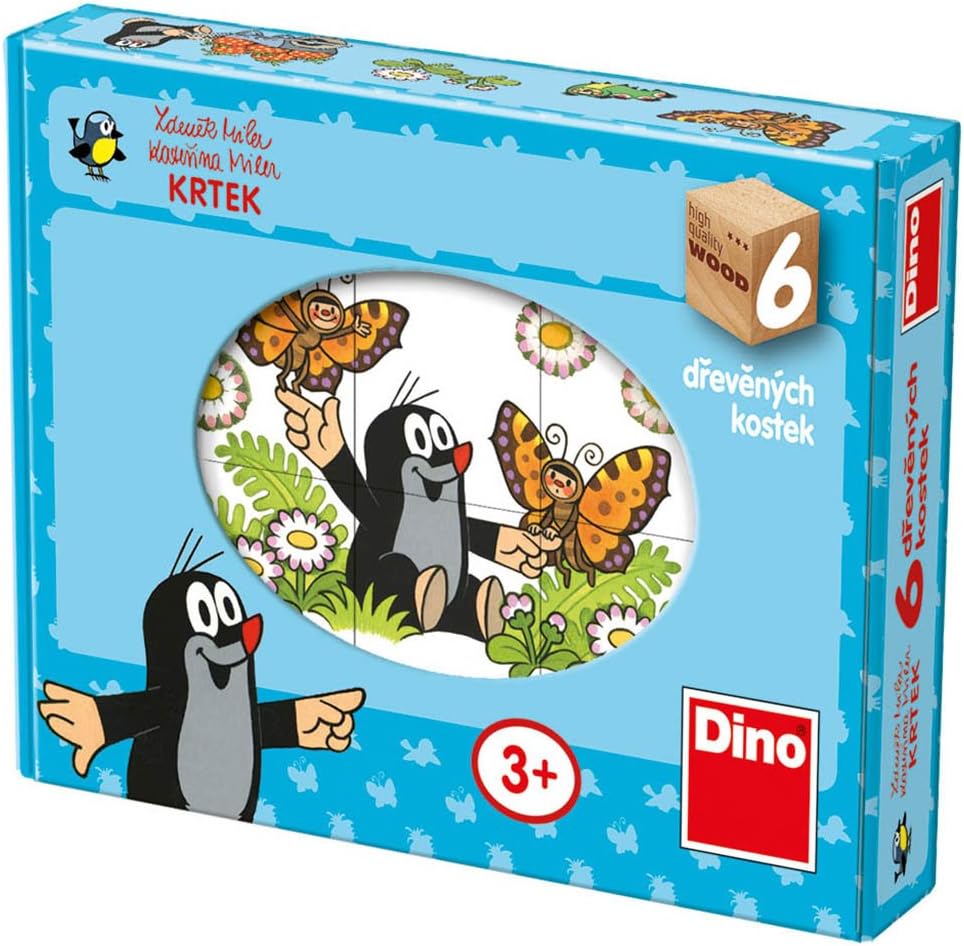 Dino Toys 643123 Wooden Jigsaw Cubes