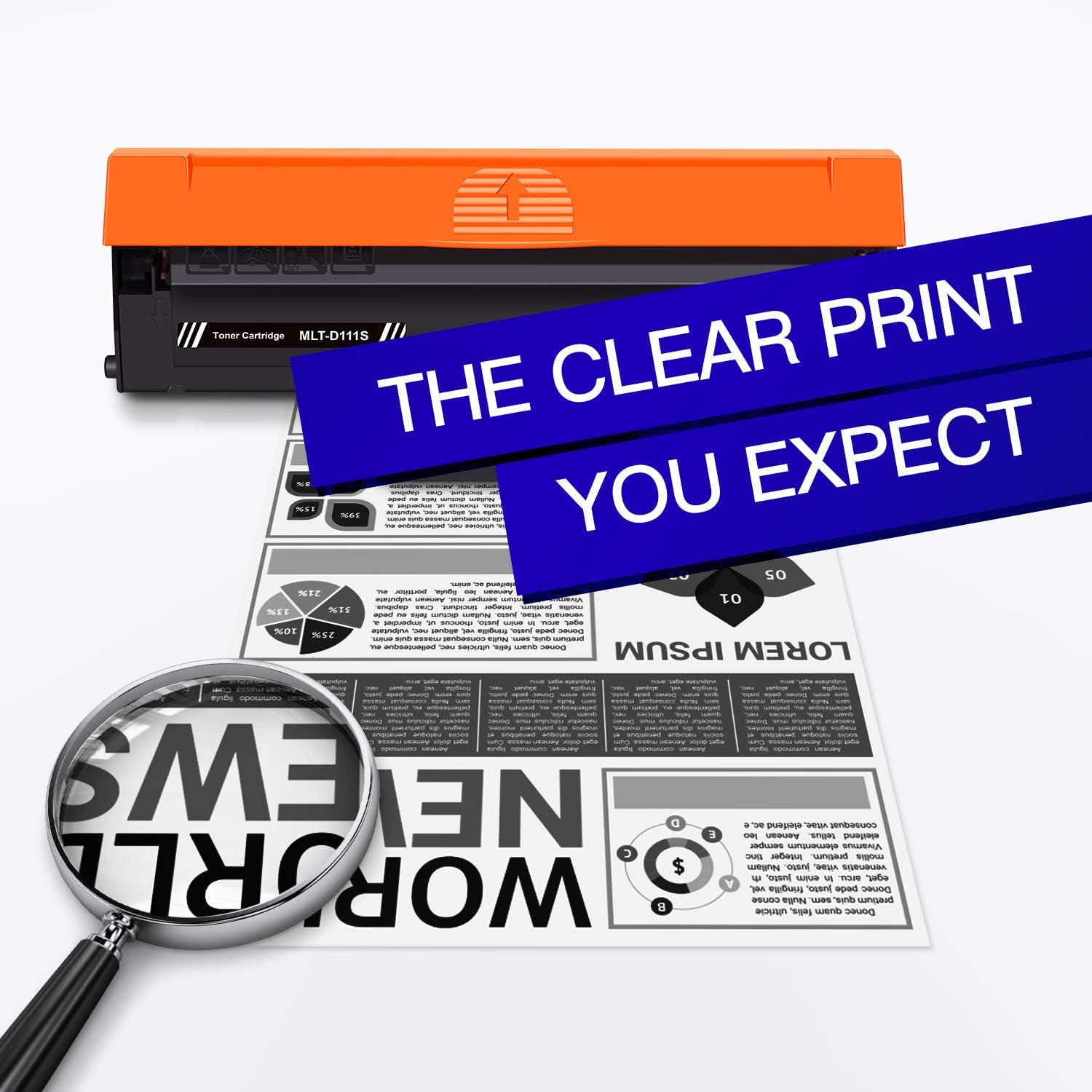 GPC Image D111L D111S Compatible Toner Cartridges Replacement for Samsung MLT-D111S MLTD111S for Xpress M2026 M2026W M2020 M2020W M2022 M2022W M2021 M2021W M2078W M2070 M2070W M2070FW (Black - Image 4