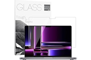YONGMAI 9H Hardness Tempered Glass Screen Protector Compatible with MacBook Pro 14" 2023 (M3 / M3 Pro / M3 Max,M2 Pro /M2 Max /M1 Pro /M1 Max) A2442,Bubble Free, Ultra Thin, HD Transparency, Anti Scratch