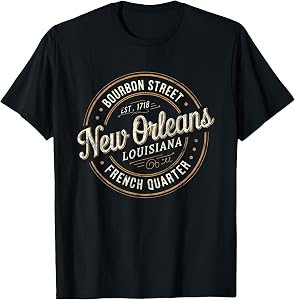 Mardi Gras New Orleans Louisiana Bourbon Street Souvenir T-Shirt