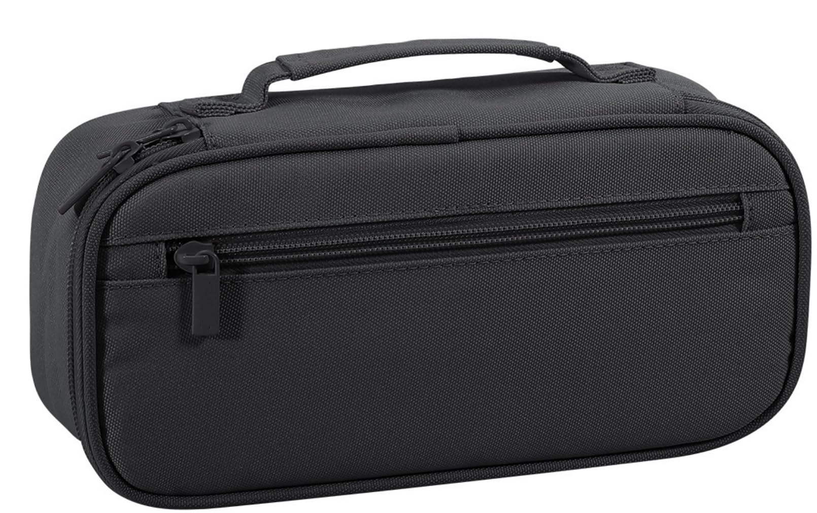 Betarami Black Pencil Case with Handle, Portable Stationery Case, Pencil Pouch, Large Pencil Case for Home, School &Office