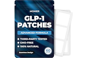 MONIER GLP-1 Patches for Women & Men | GLP1 Patch with Berberine, L-Glutamine, Garcinia Cambogia, Resveratrol | 60 Days Supply