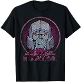 Transformers All Hail Megatron Retro Portrait Logo T-Shirt Small