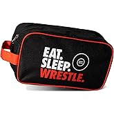 ChalkTalkSPORTS Wrestling Accessory Bag | Travel Bag Dopp Kit | Eat Sleep Wrestle