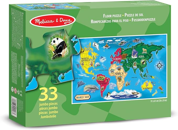melissa and doug world map puzzle