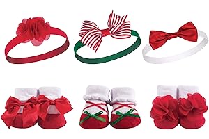 Hudson Baby Girl's Headband and Socks Giftset