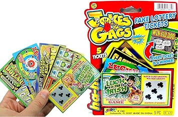 Jaru 1381 J Amp G Fake Lottery Tickets 1 Pack Amazon Co Uk Toys Games