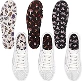 Velmitten 3 Pairs No Show Socks Sockless Shoe Liner Washable Barefoot Shoe Insoles No Slipping Inserts(Lively Style)