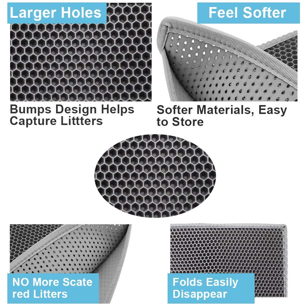 Impermeable Alfombrilla de alimentación para Gato Protege el Suelo y la