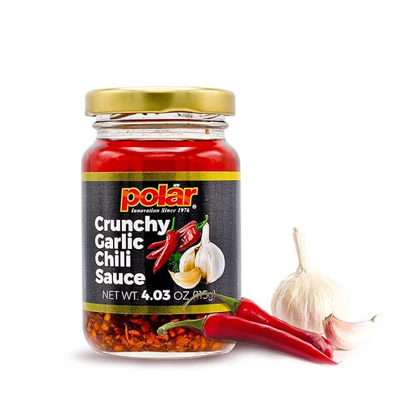 POLAR CRUNCHY GARLIC CHILI SAUCE 4.03OZ (PACK OF...