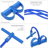 Multifunction Resistance Training Bands, 4 Tube Home Gym Blue view 3