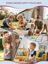 Inspireyes Kids Walkie Talkies 2 Pack Dinosaur Toys 3 7 48H Rechargeable view 7