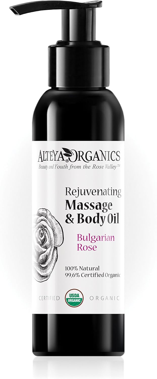 Alteya Organic Massage and Body Oil Blend with Bulgarian Rose 250 ml
