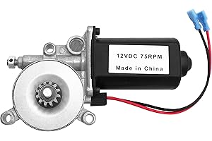 Byenins 266149 RV Power Awning Replacement Universal Motor Compatible with Solera Power Awnings Including Flat, pitched and Short Assemblies, 12-Volt DC and 75-RPM