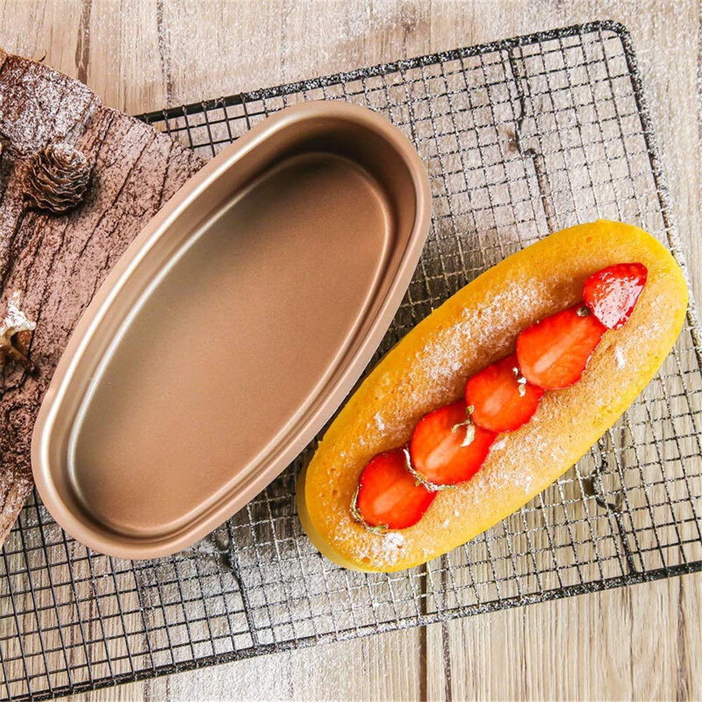 Molde para Hornear Óvalo Acero Al Carbono Antiadherente Pastel De ...