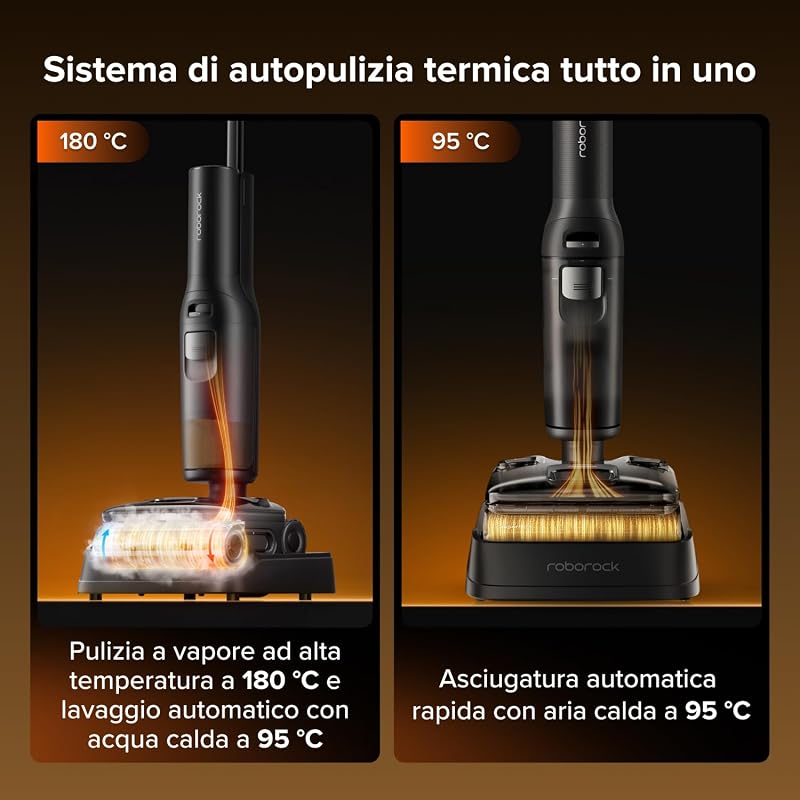 F25 Steam Set Aspirapolvere Lavapavimenti a Vapore Senza Fili