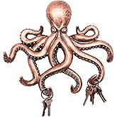 Wowser Nautical Octopus Wall Hook Key Holder - 9.75 Inches