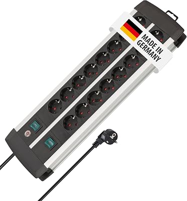 Premium-Alu-Line Steckdosenleiste 16-Fach, 3m