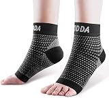 AVIDDA Plantar Fasciitis Socks One Pair Ankle Support Black M