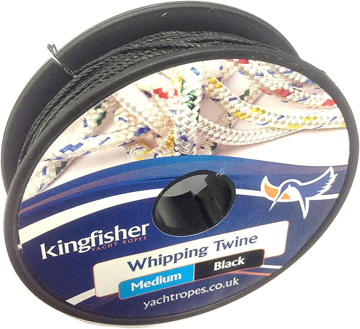 Kingfisher Twisted Whipping Twine Black WTXB