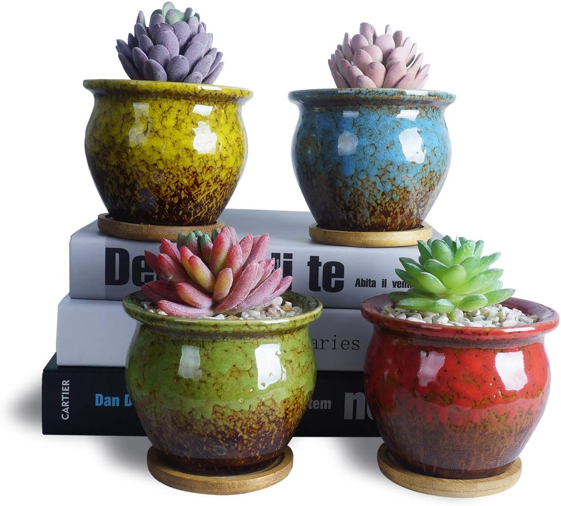 ARTKETTY Succulent Plant Pots, Small Cactus Plant Pots