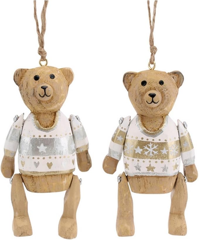 Amazon.com: CGB Giftware 1 Teddy Bear In Christmas Jumper: Clothing