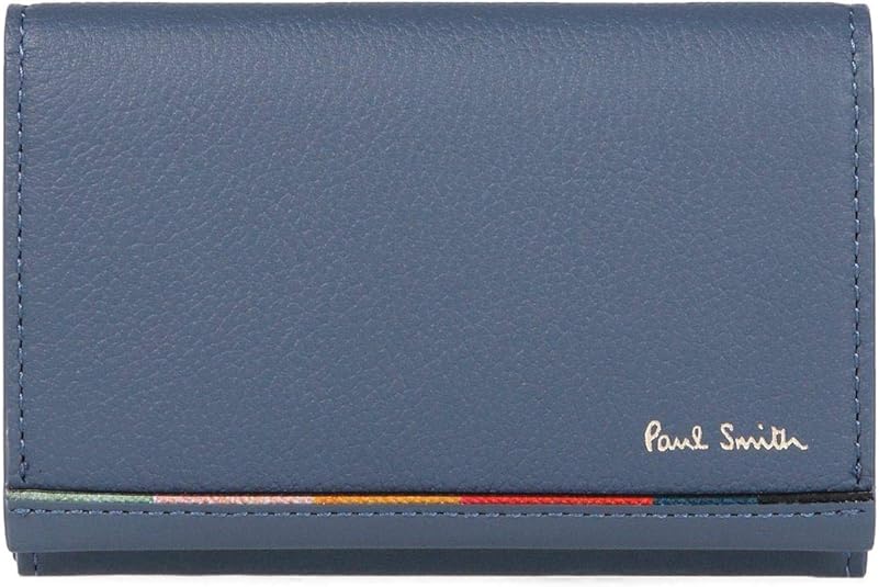 Amazon ポールスミス Paul Smith レイヤードストライプ 名刺入れ カードケース メンズ 純正化粧箱 ショップバッグ付き 8594 Bps172 グレーブルー 名刺入れ