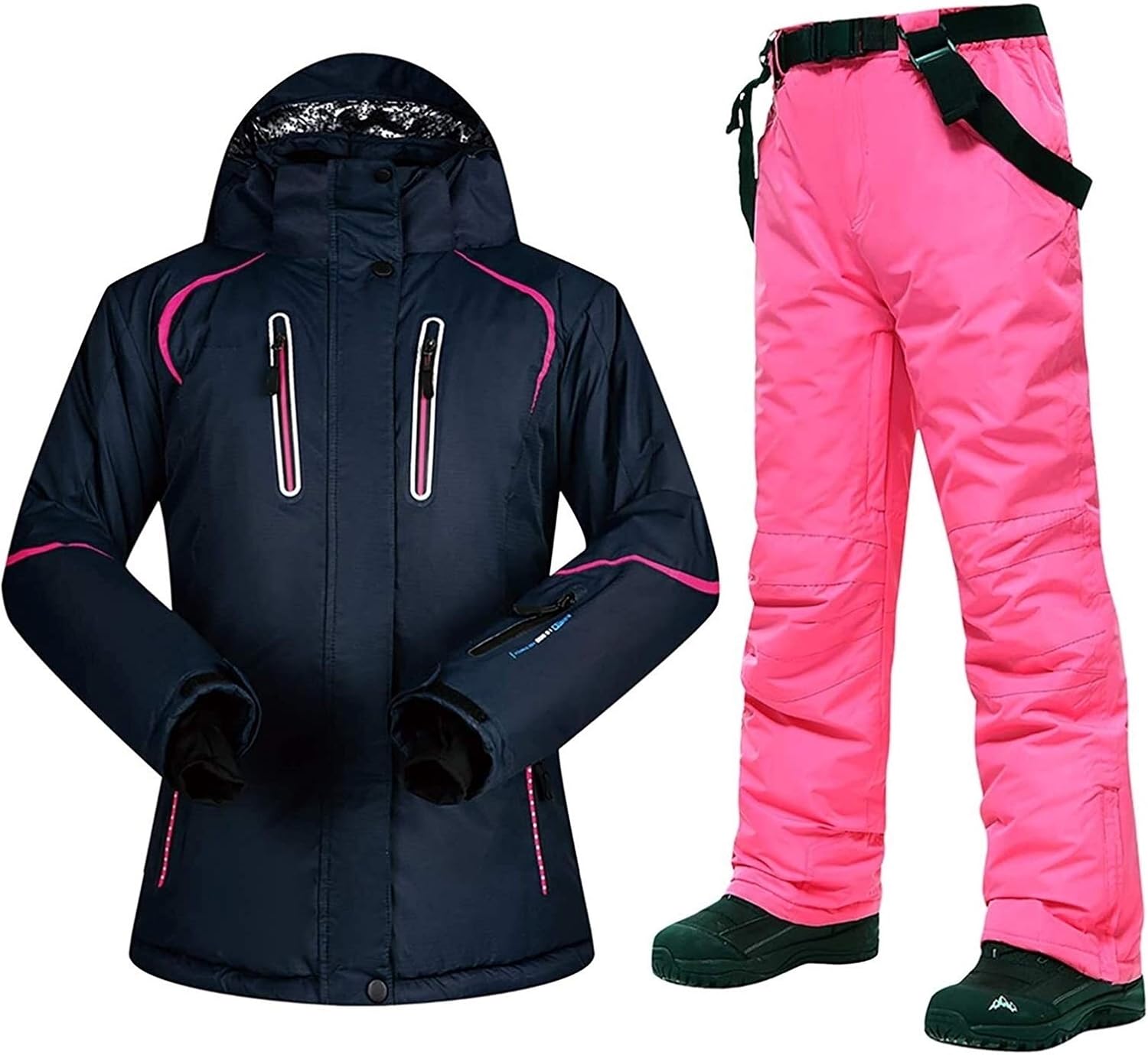 DangLeKJ Ski Suits Women Jackets and Pants, Windproof Waterproof