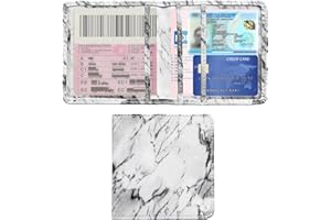 LSKASELUE Car Registration and Insurance Card Holder, Leather Vehicle Glove Box License Organizer with Magnetic Buckle, Essen