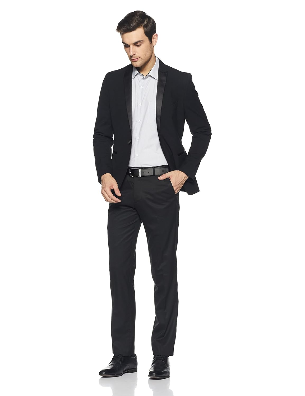 diverse men's striped regular fit formal shirt