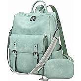 AGLOD Backpack Purse for Women PU Leather Back Packs Designer Ladies Shoulder Bag Fashion Faux Work Travel Handbags