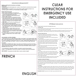 PrimaCare RS-6845 Single Valve CPR Rescue Mask in