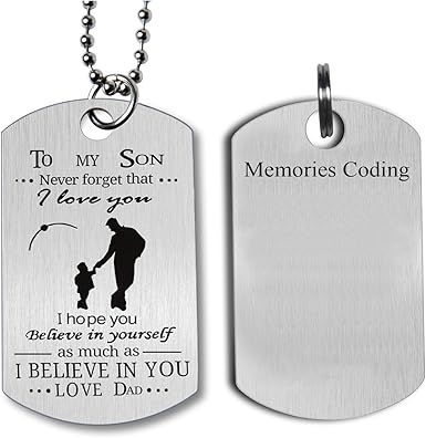 engraved dog tags for son
