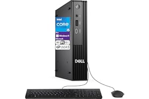 OEMGENUINE Dell Pro Micro QCM1250 (Replaces OptiPlex 7000 MFF) Intel i5-14500T, 16GB DDR5, 512GB PCIe SSD, WiFi 6E, RJ-45, HDMI, DP, Wired Keyboard & Mouse, 3YR, Win 11 Pro, Business Desktop