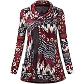 Joymom Maternity Warm Cowl Neck Nursing Sweatshirt Breastfeeding Tunic Tops