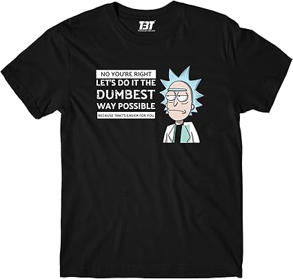 Buy The Banyan Tee Rick & Morty T-Shirt - Dumbest Way Possible Regular