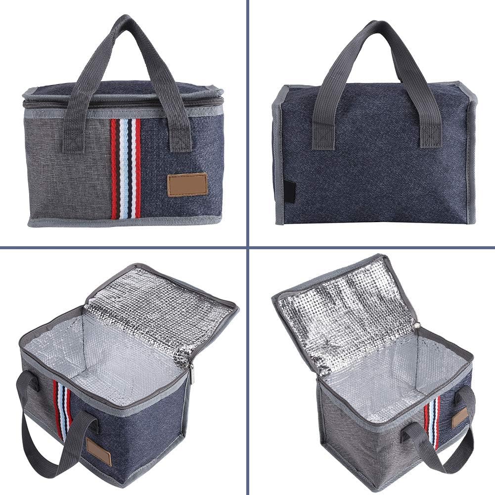 Zerodis Insulated Lunch Bag, Portable Heat and Cold Preservation Travel Food Bag - Image 5