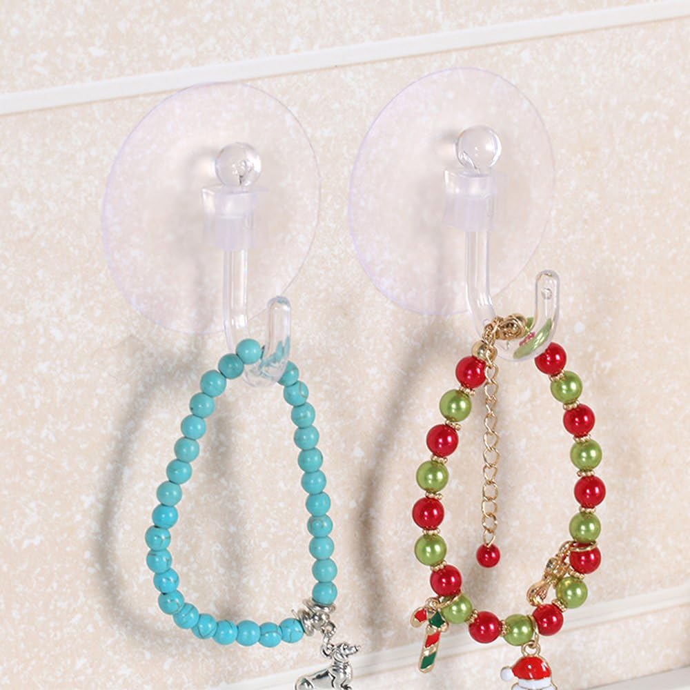 Christmas Window Light Suction Cups MultiPurpose Clear TRIXES 50PC Fairy Light Suction Hooks