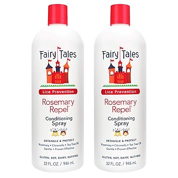 Amazon Com Fairy Tales Rosemary Repel Leave In Conditioning Spray Refill Lice Spray For Kids 32 Fl Oz Pack Of 2 Beauty