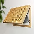 EXCLURA Electrical Panel Cover Removable Breaker Box Cover Wood Frame, Rattan Decorative Fuse Box Cover with Hook, Circuit Breaker Panel Protective Lid, for Farmhouse/Dorm(WXL-45 x 35CM-17.7 X 13.8)