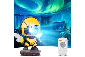 deerdance Star Projector, Northern Lights Galaxy Projector for Bedroom, Kids Night Light Aurora Projector for Ceiling with 8 Modes Timer and Remote for Room Decor, Birthday Gift Toy for Kids Children