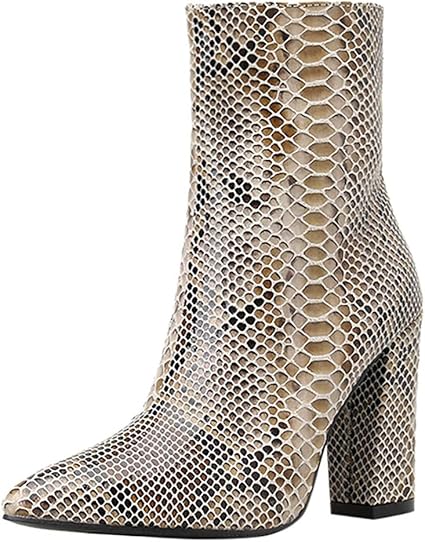snake print ankle boots uk