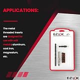 E-Z LOK EZ-650-6 Threaded Inserts M6-1.0 Steel Installation Kit Black Oxide view 5